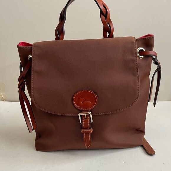 Dooney & Bourke Nylon Flap Backpack
Chocolate Brown Braided Leather - Picture 4 of 16